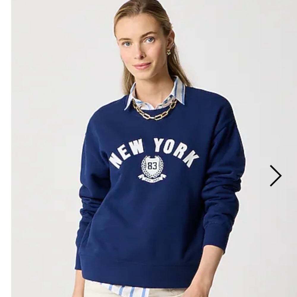 J Crew Factory New York graphic sweatshirt CL510 Size XXS NWT